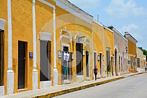 Yellow Village of Izamal Yucatan in Mexico