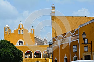 Yellow Village of Izamal Yucatan in Mexico