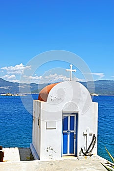 A beautiful picturesque view of a Greek bay