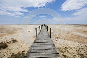 Beautiful Pier on a Salt Pan