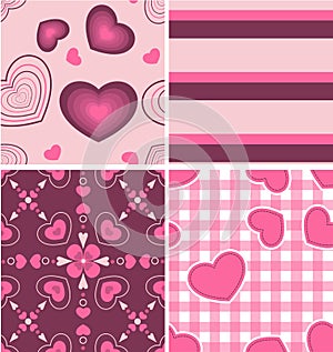 Beautiful pink color pattern combo