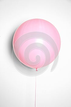 Beautiful pink helium balloon