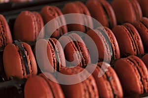 Beautiful Pink Macarons in Gift Box