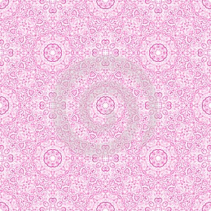 Beautiful pink ornamental background. Vector