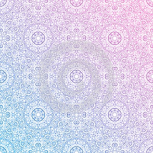 Beautiful pink ornamental background. Vector