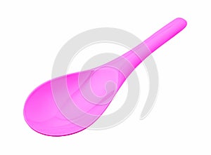 Beautiful pink plastic melamine ladle or spoon