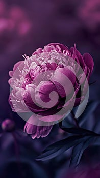 beautiful pink and purple flower blossom, petal and blooming background, macro closeup shot