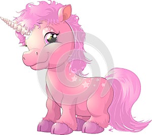 Beautiful pink unicorn