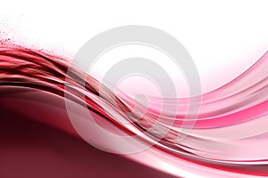 Beautiful pink wave background with soft curves. created with Generative AI