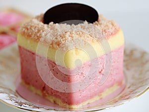 Beautiful pink yogurt cake