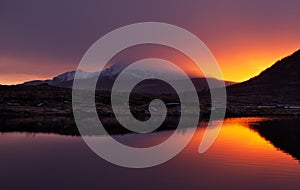 Lofoten fjord, Norway photo