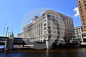 The beautiful Planet Fitness Building Along the Milwaukee River