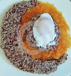 Beautiful plate of rice
