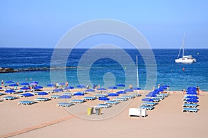 Beautiful Playa de las Vistas in Los Cristianos on Tenerife