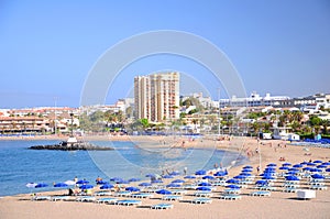 Beautiful Playa de las Vistas in Los Cristianos on Tenerife photo