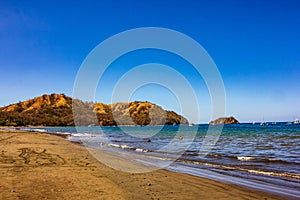 Beautiful Playas del Coco with Coastal Mountain in Background