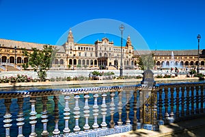 Beautiful Plaza de Espana, Sevilla, Spain photo