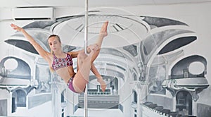 Beautiful pole dancer