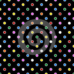 A beautiful polka dots seamelss pattern