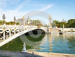 Pont Alexandre lll Bridge in Paris photo