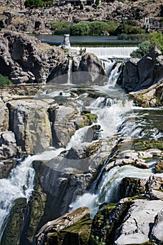 Beautiful pools and small falls on the Snake River