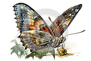 Beautiful Popular Butterflies in Spring time and beautiful flowers