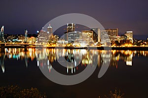 Beautiful portland skyline