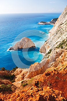 Beautiful Porto Katsiki coast on Lefkada Island, Greece