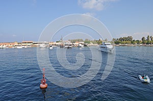 The beautiful ports old, Castle of Pafos in Cyprus