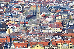 Beautiful Prague and its red roofs