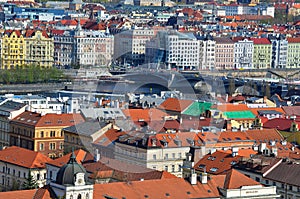 Beautiful Prague, view from Petrin park