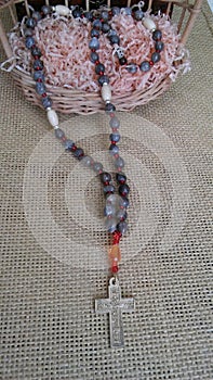 Beautiful prayer rope  with metal cross