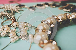 Beautiful precious shiny jewelery trendy glamorous jewelry set