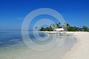 Beautiful Pristine Tropical Island Beach. photo