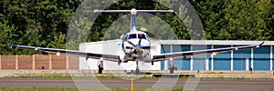 Beautiful private plane turbo engine