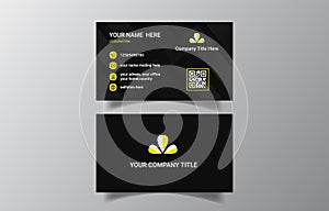 Beautiful professional corporate trendy business card design template landscape vector file