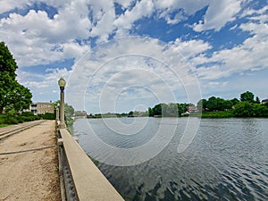 Beautiful promenade in the province of Quebec, Canada Saint-Hyacinthe