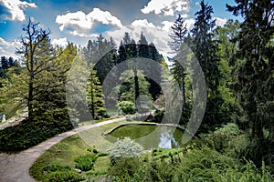 Beautiful Pruhonocky Park in Prague photo