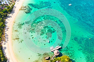 Beautiful Punta Bunga Beach on Boracay island, Philippines