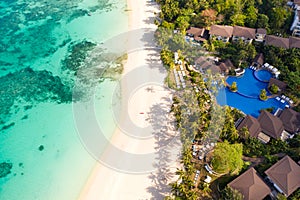 Beautiful Punta Bunga Beach on Boracay island, Philippines