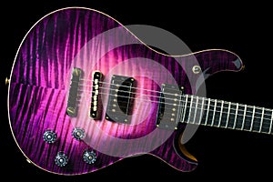 Beautiful Purple Burst Electric Guitar - Flamed Maple Ebony Neck photo