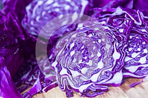 Beautiful purple cabbage