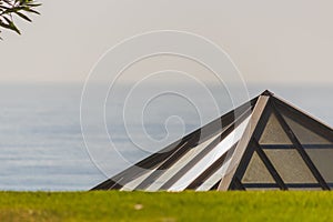 Beautiful pyramidal / pyramid Skylight near D. Ana Beach in Lagos Portugal.