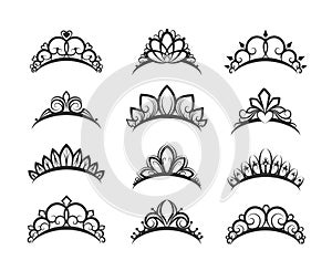 Beautiful queen tiaras set