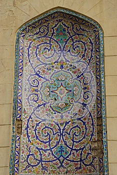 Beautiful Qur'an City Gate in Shiraz, Iran.