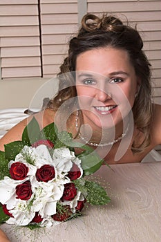 Beautiful radiant bride