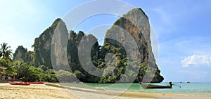 Beautiful Railay beach in Krabi Thailand