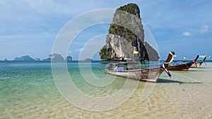 Beautiful Railay beach. Krabi, Thailand photo