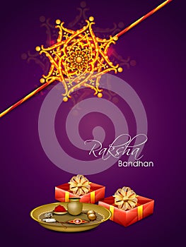 Beautiful rakhi for Raksha Bandhan celebration.