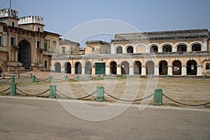 Beautiful Ramnagar fort near Ganges river opposite to Tulsi ghat photo